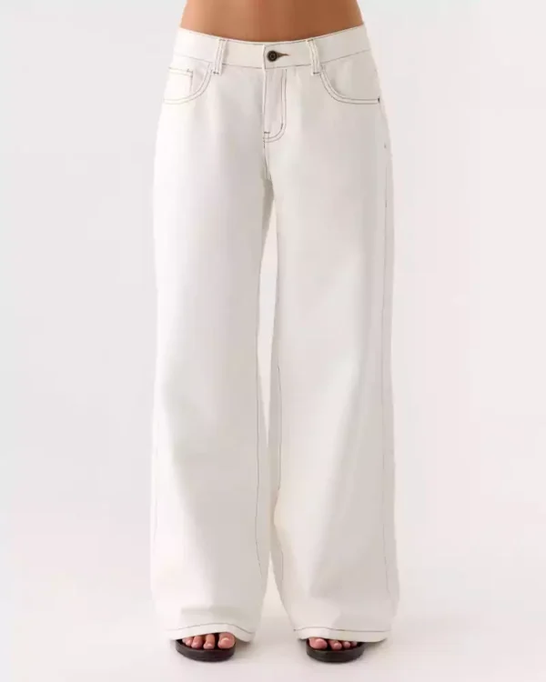 Jeans wide leg denim