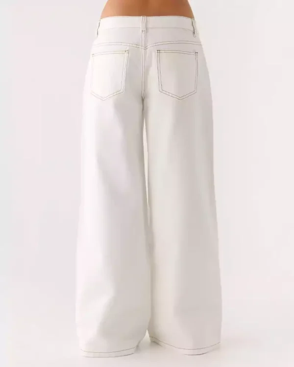Jeans wide leg denim