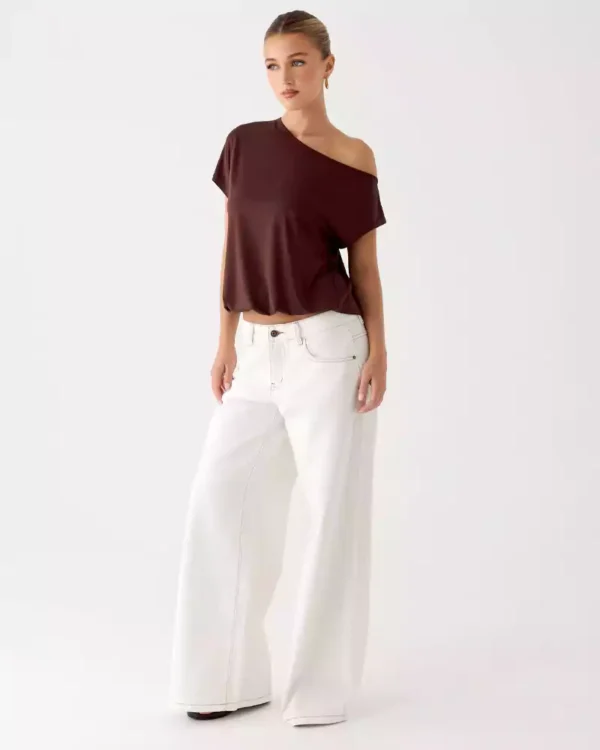 Jeans wide leg denim