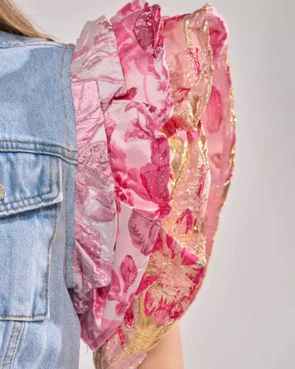 Light blue denim vest