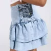 Light denim mini skirt Light denim mini skirt
