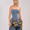 Lioness charismatic denim corset