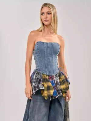 Lioness charismatic denim corset