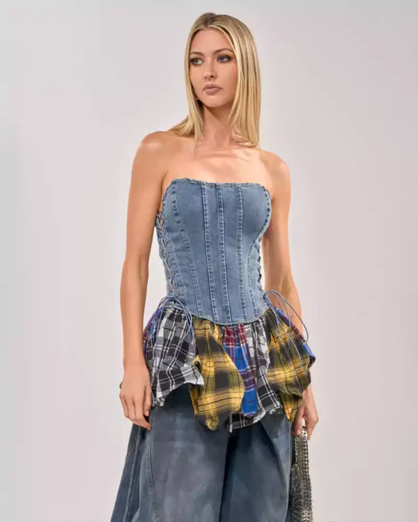 Lioness charismatic denim corset