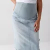 Maternity denim skirts