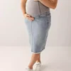 Maternity denim skirts