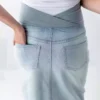Maternity denim skirts
