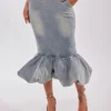 Midi skirt denim