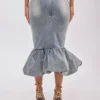 Midi skirt denim