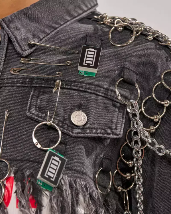 Petite cropped denim jacket Petite cropped denim jacket