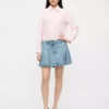 Pleated denim skirts