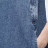 Sleeveless midi denim dress