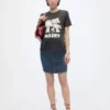 Stretch denim skirts