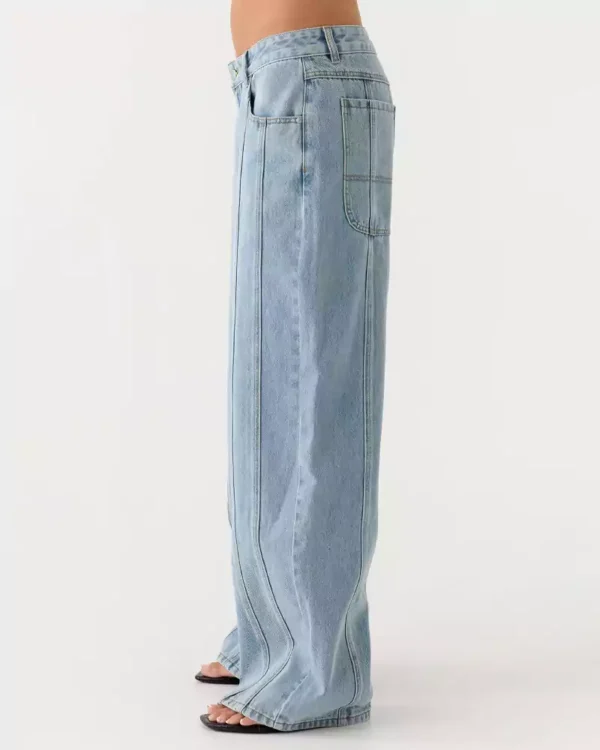 Wide leg denim trousers for women Wide leg denim trousers for women