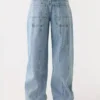 Wide leg denim trousers for women Wide leg denim trousers for women