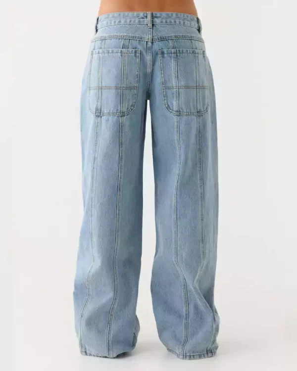 Wide leg denim trousers for women Wide leg denim trousers for women