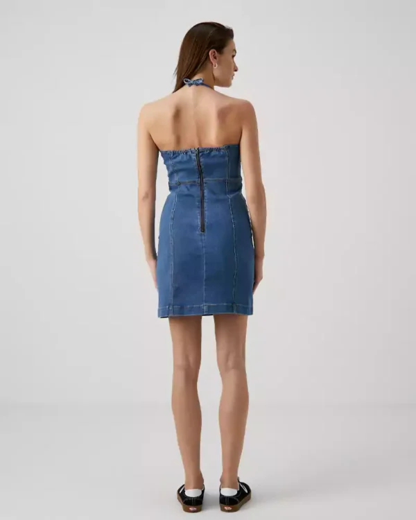 Womens dark denim dress