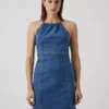 Womens dark denim dress