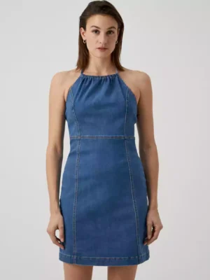 Womens dark denim dress