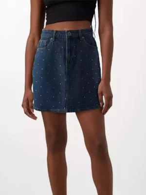 Womens mini skirt denim