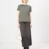 black denim skirt stretch