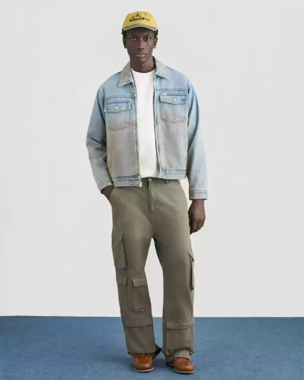 90s denim trucker jacket