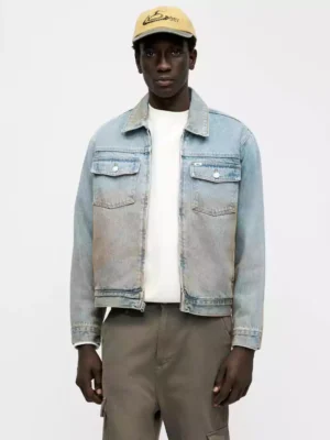 90s denim trucker jacket