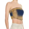 Bustier denim crop top Bustier denim crop top