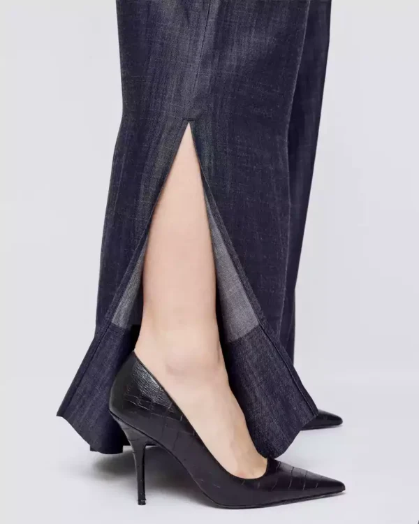Dark denim high waisted jeans