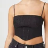 Denim cropped vest women Denim cropped vest women