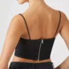 Denim cropped vest women Denim cropped vest women