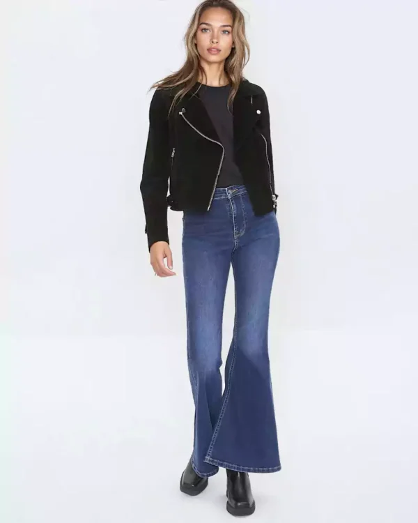Denim flare jeans