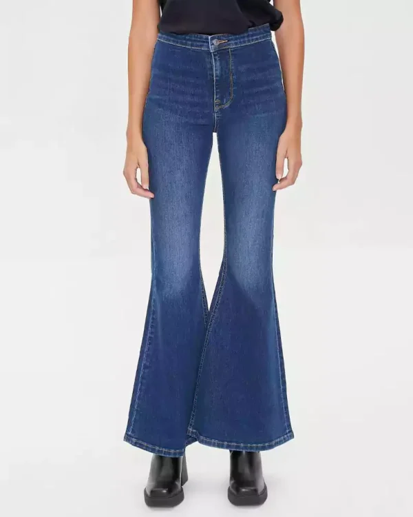 Denim flare jeans