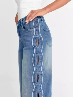 Denim loose pants for women
