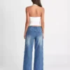 Denim loose pants for women