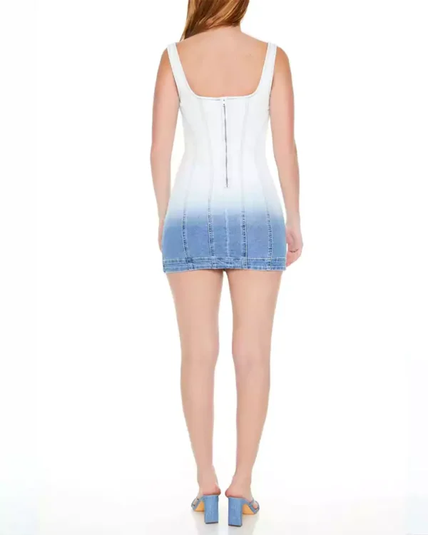 Denim shirt mini dress