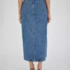 Denim tight skirt