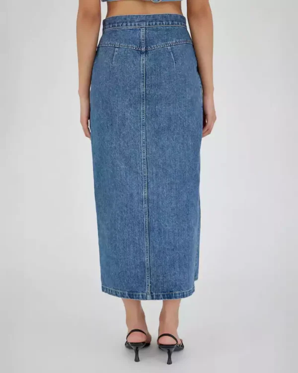 Denim tight skirt