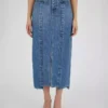 Denim tight skirt