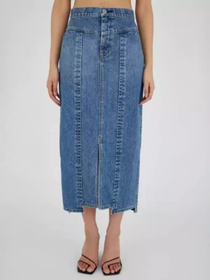 Denim tight skirt Denim tight skirt
