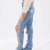 Distressed denim womens jeans Distressed denim womens jeans