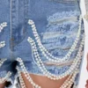 Distressed denim womens jeans Distressed denim womens jeans