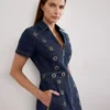 Indigo blue denim