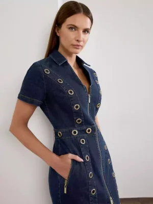 Indigo blue denim