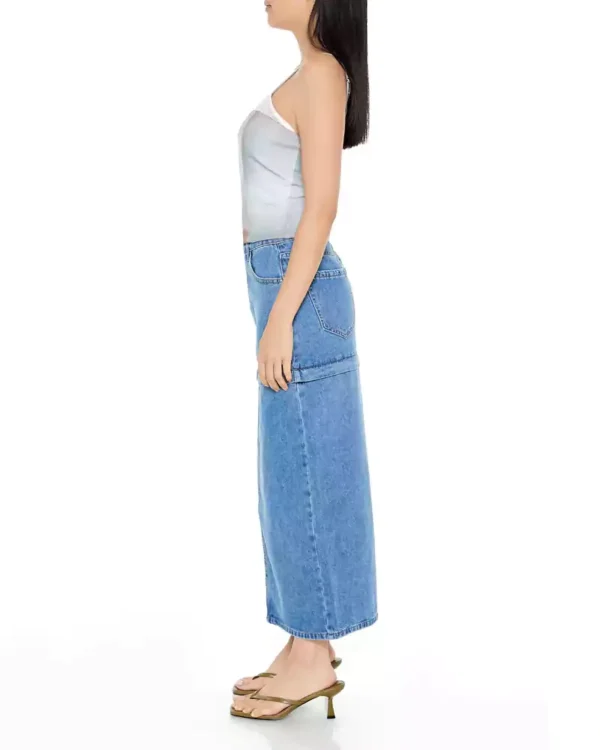 Lightweight denim maxi skirt Lightweight denim maxi skirt
