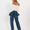 Peplum denim