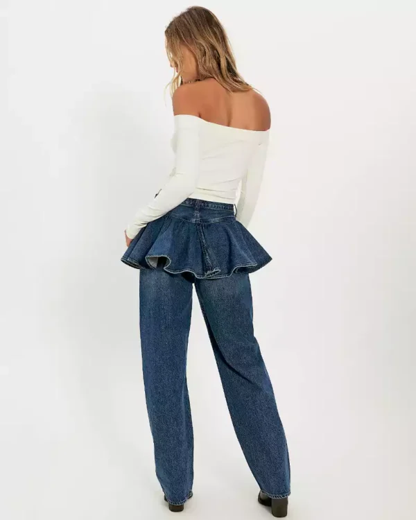Peplum denim