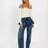 Peplum denim