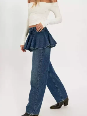 Peplum denim