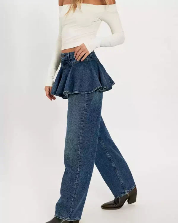 Peplum denim